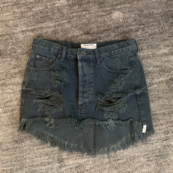 One Teaspoon Junkyard Relax Denim Skirt - Picture 2 of 3